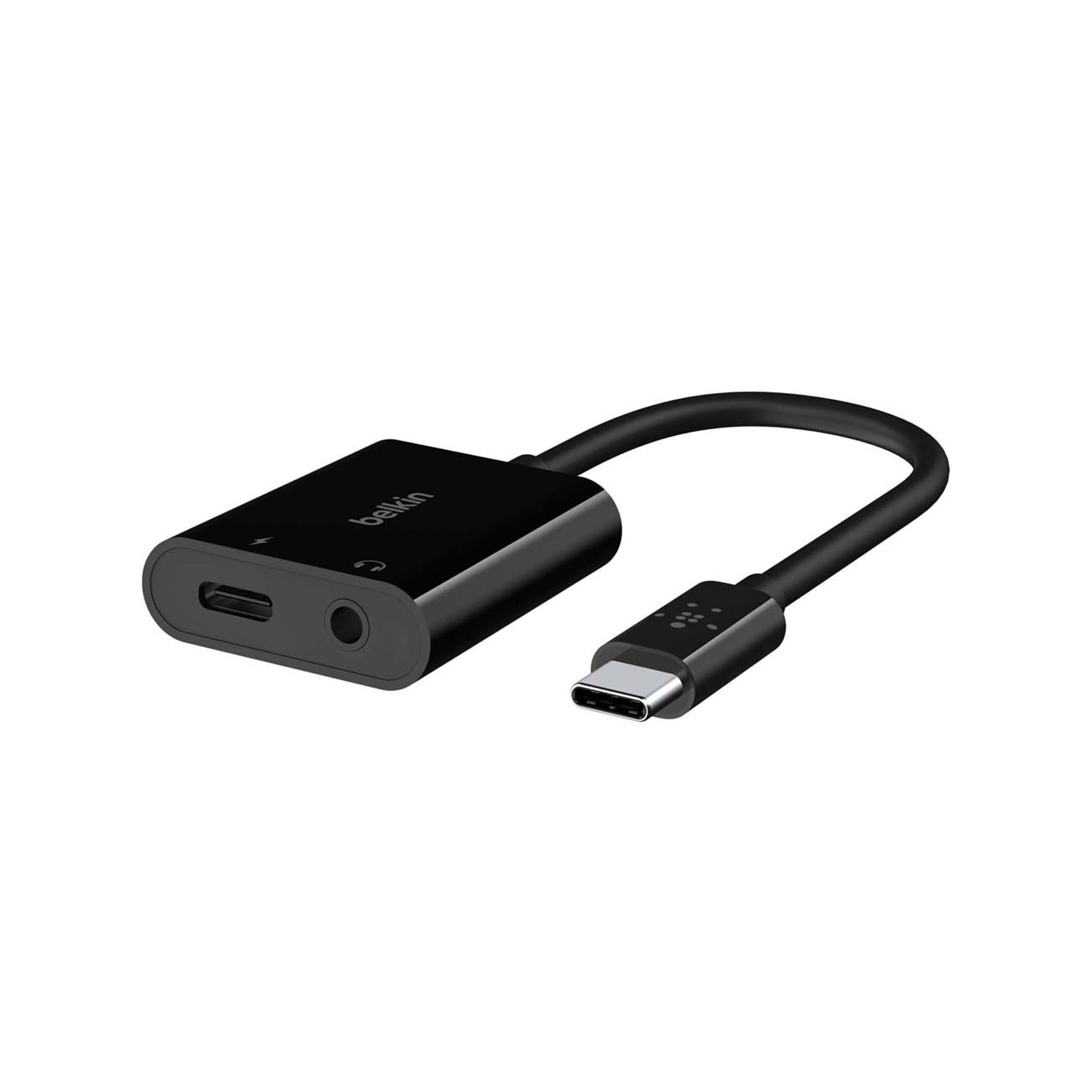 Belkin Rockstar 3.5mm Audio + USB-C Charge Adapter NPA004btBK